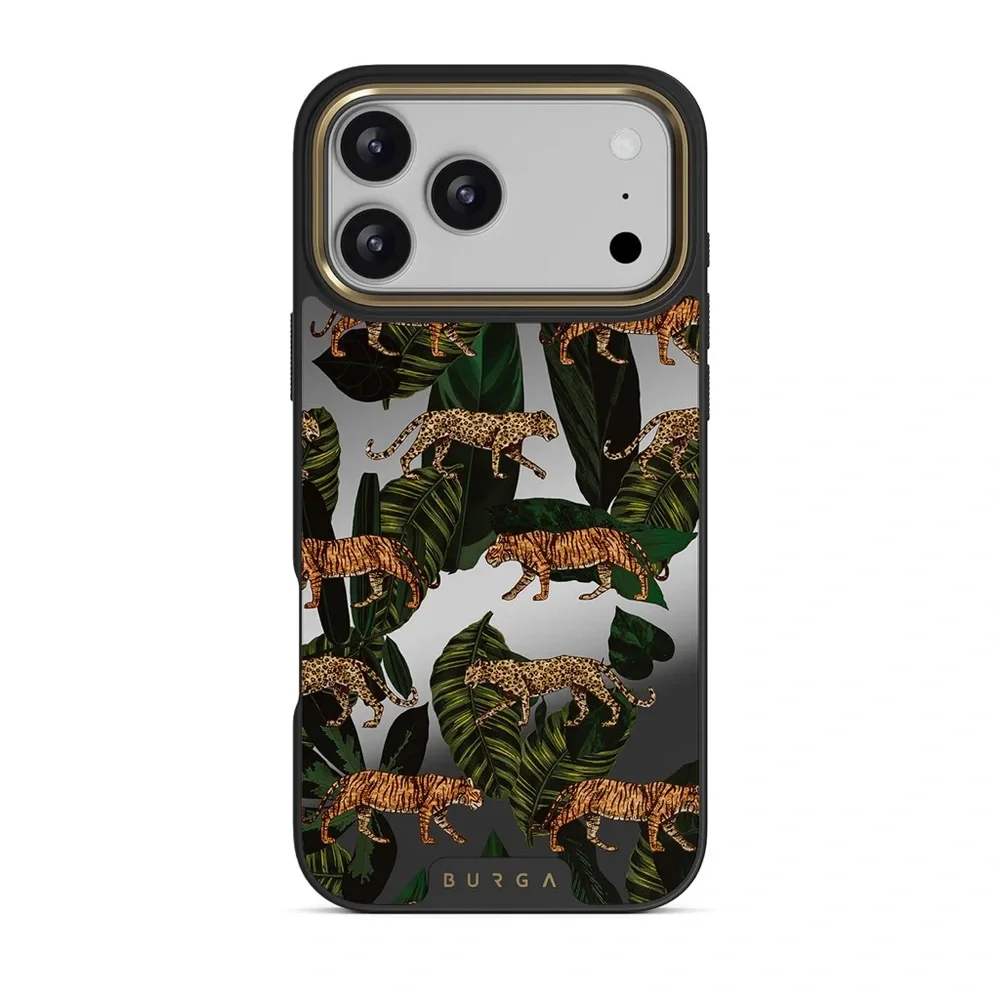 Burga | iPhone 17 pro elite mirror (MagSafe) ‘Morning commute’ Phone Case - Gold